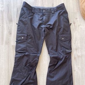 Women's Black Cargo Burton Snow Pants (XL)